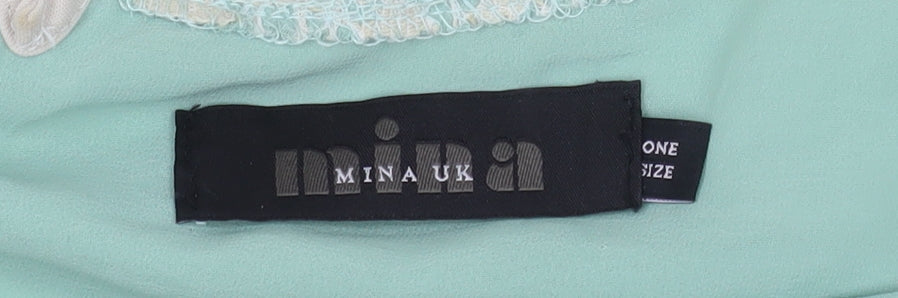 Womens UK Size One Size Mina UK Green Basic Blouse