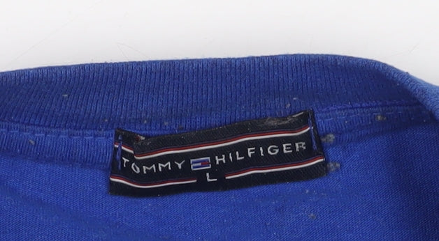 Tommy Hilfiger Men's Blue L Crew Neck T-Shirt