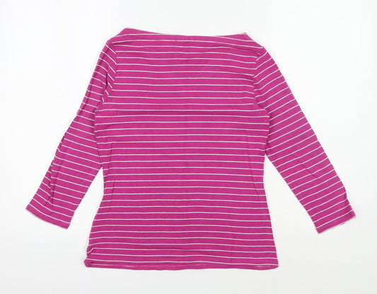 Womens UK Size M Linea Pink Basic T-Shirt