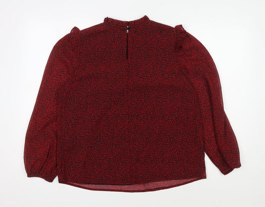 Womens UK Size 12 Dorothy Perkins Red Blouse