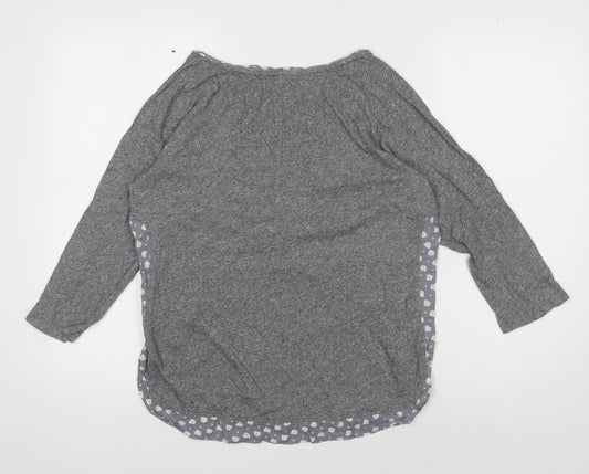 Womens UK Size 12 White Stuff Grey Basic T-Shirt
