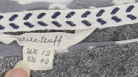 Womens UK Size 12 White Stuff Grey Basic T-Shirt