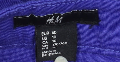 Womens UK Size 12 H&M Regular Fit Jegging Blue Trousers