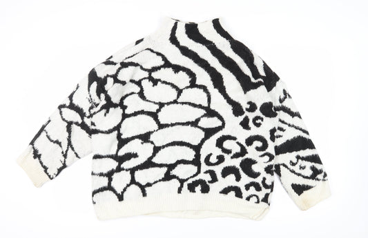 Womens UK Size S Topshop Multicoloured Pullover Jumper