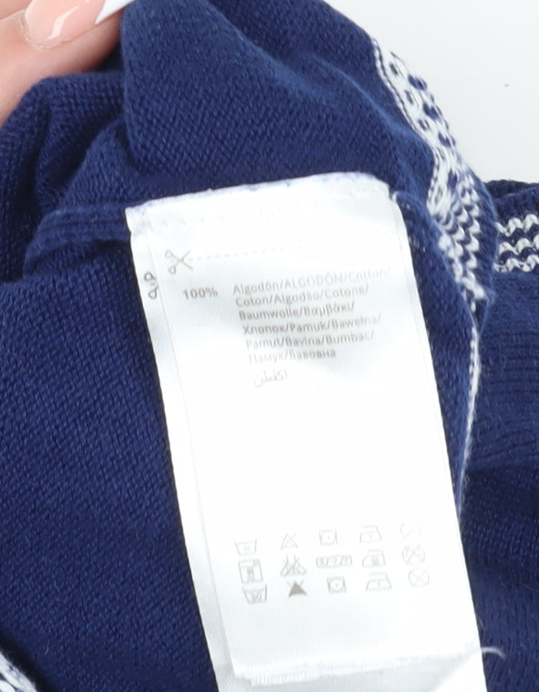 Mayoral Blue Unisex Baby Cardigan 3-6 Months Cotton