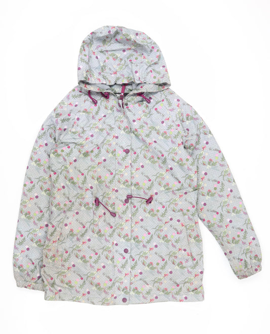 Womens UK Size M Trespass Grey Rain Coat