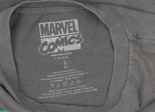Marvel Comics Men’s Grey Spider-Man Graphic Tee L
