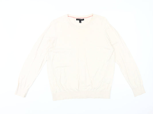 Womens UK Size L Banana Republic Ivory Pullover Jumper