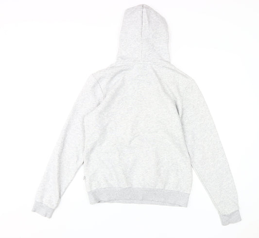 Puma Women's Grey Pullover Hoodie Size 12 with Logo Accents