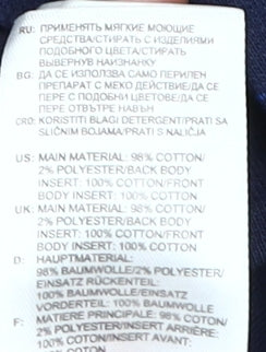 Adidas Men's Blue Full Zip Hoodie, Size L