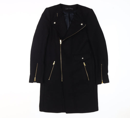 Womens UK Size XS Zara Black Motorcycle Jacket