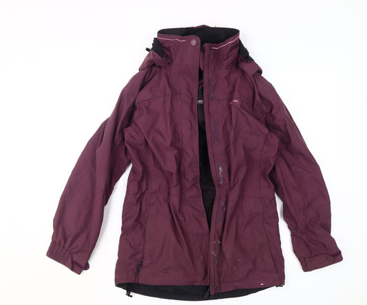 Womens UK Size 8 Craghoppers Purple Rain Coat