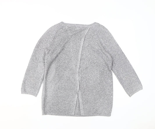 Womens UK Size S Monsoon Grey Pullover Jumper