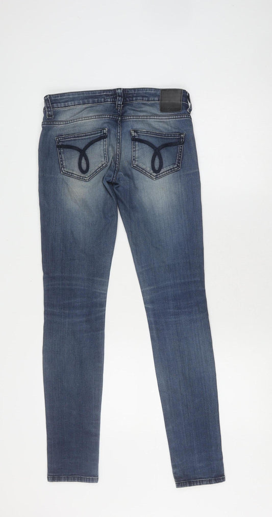 Calvin Klein Women's Blue Skinny Jeans, XS, Low Rise