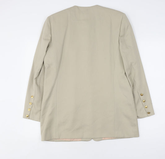 Viyella Beige Women's Blazer, Size 12 Wool Blend