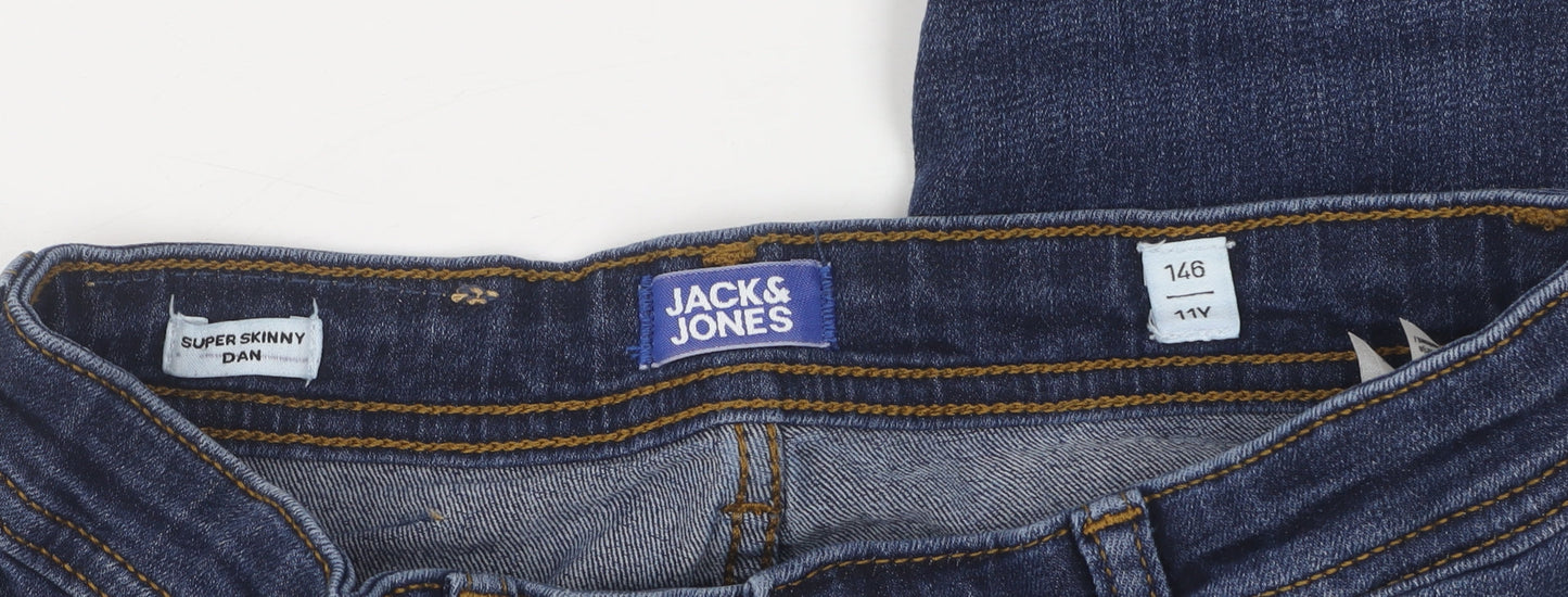 Jack & Jones Unisex Kids Blue Skinny Jeans - Size 11 Years