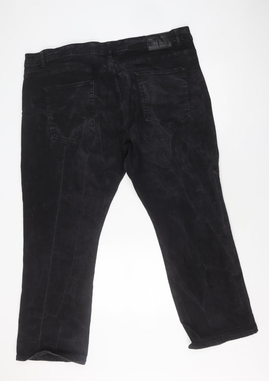 Z.E. Enzo Men's Black Straight Jeans 46