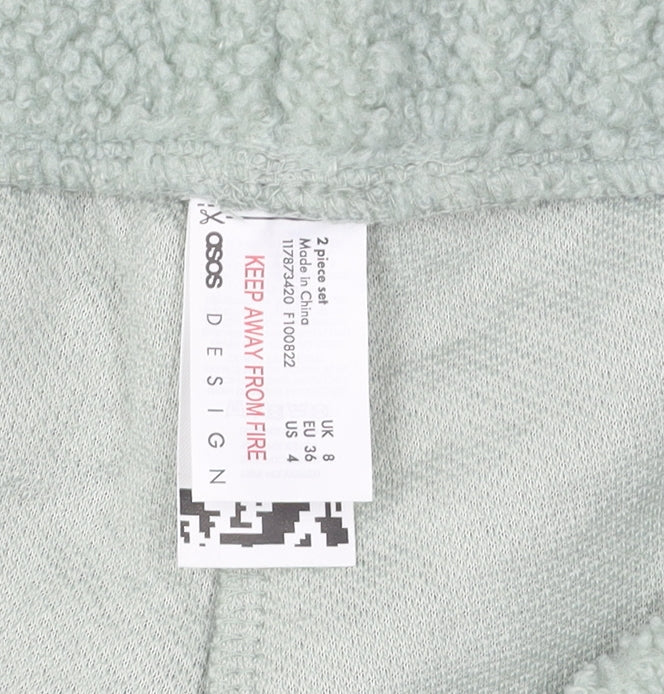 Womens UK Size 8 ASOS Regular Fit Sweatpants Green Trousers