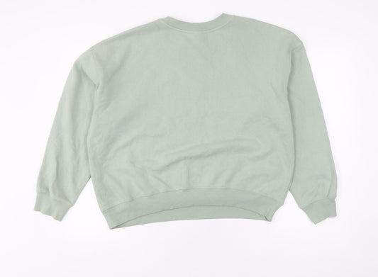 H&M Unisex Green Pullover Sweatshirt Size 12