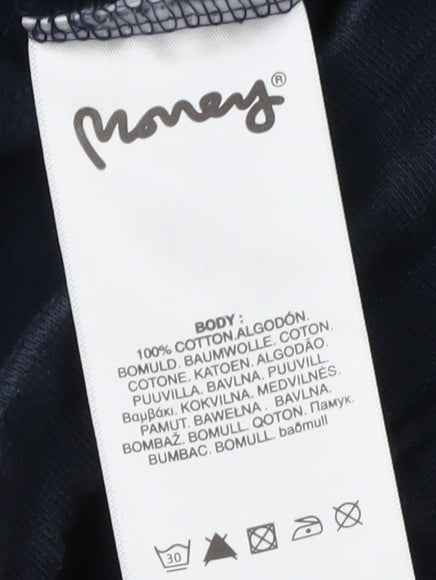 Money Men's Blue Joggers - Size S, Casual Cotton Comfort