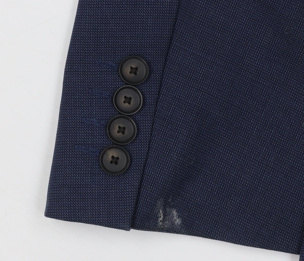 Mens UK Size 36 Marks and Spencer Regular Blue Suit Jacket