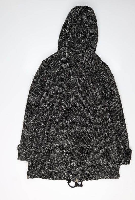 Womens UK Size 8 NEXT Black Parka Coat