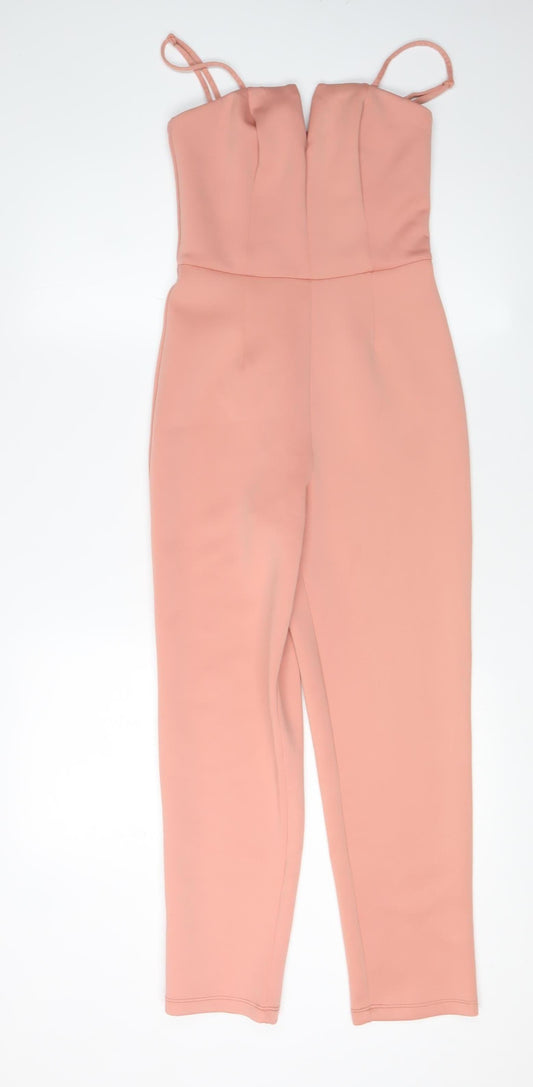 Womens UK Size 4 ASOS One-Piece Pink Jumpsuit