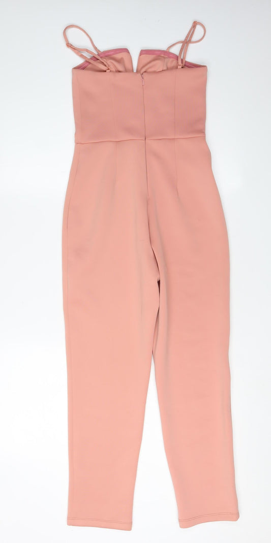 Womens UK Size 4 ASOS One-Piece Pink Jumpsuit