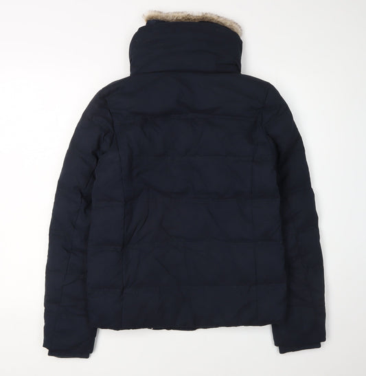 Fatface Women's Blue Puffer Jacket Size 8