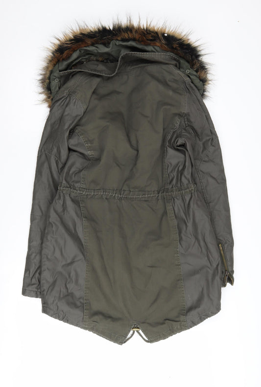 Falmer Heritage Women's Green Parka Coat Size 10