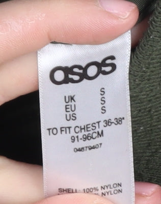 ASOS Men's Green Puffer Jacket Size S