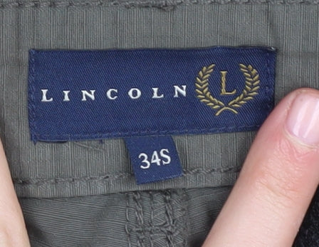 Lincoln Men's Green Cargo Trousers Size 34