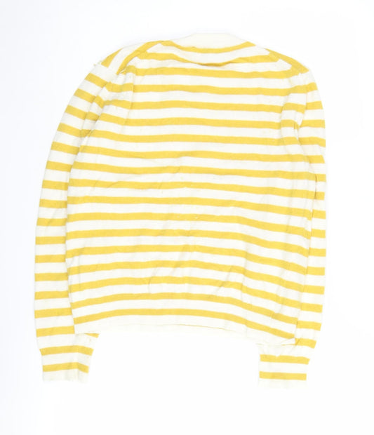 Womens UK Size S Zara Yellow Pullover Jumper