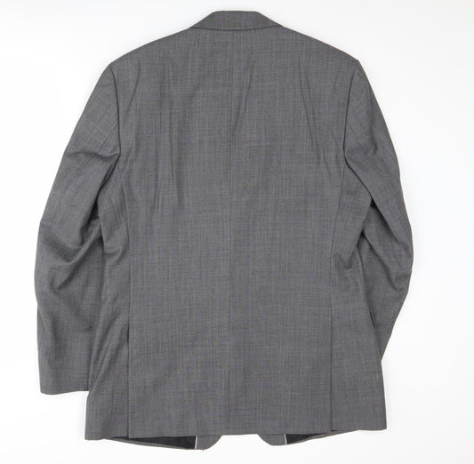 Mens UK Size 40 Jeff Banks Regular Grey Suit Jacket