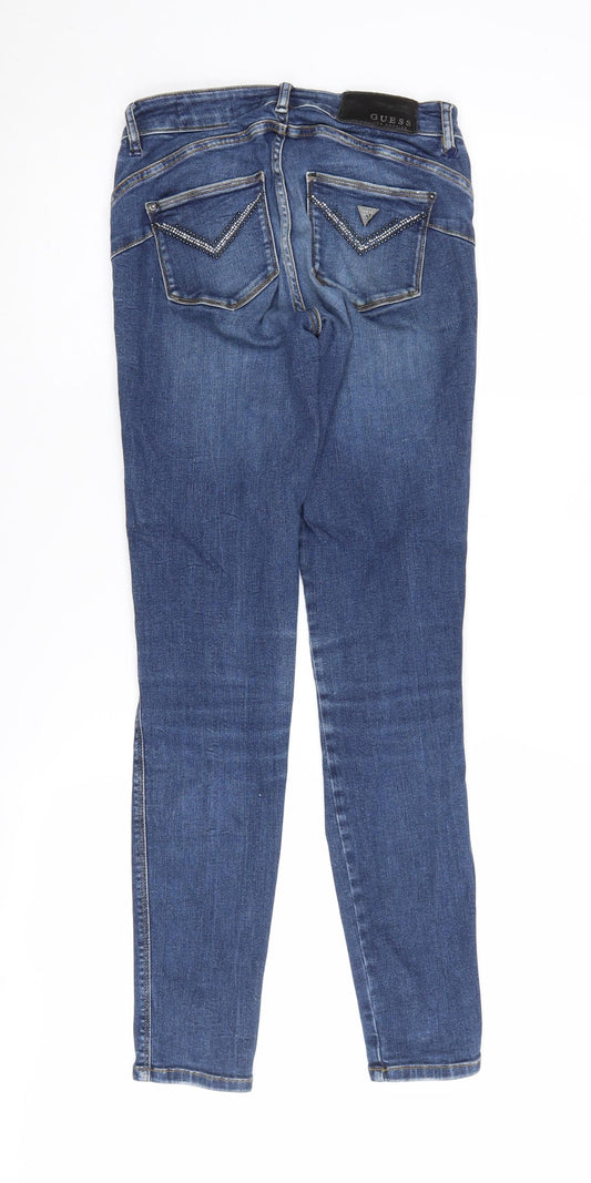 Guess Women's Blue Skinny Jeans Size 26 Mid-Rise