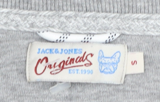 Mens UK Size S JACK & JONES Grey Pullover Sweatshirt
