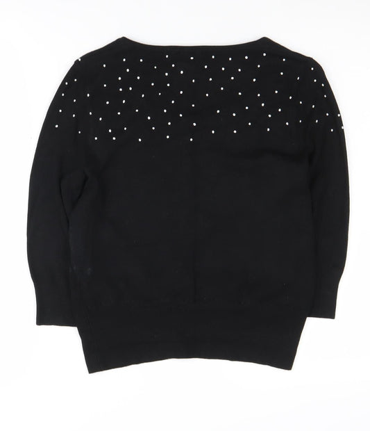 Alexon Women's Black S Cardigan with Embellishments