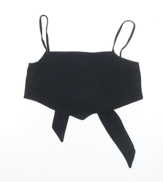 Womens UK Size 4 ASOS DESIGN Black Camisole Tank