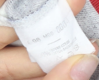 North Sails Men’s White Striped Polo - Size L