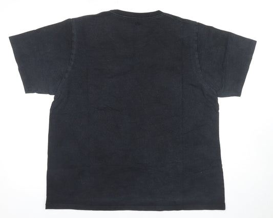 UT Men's Black Graphic Print T-Shirt XS