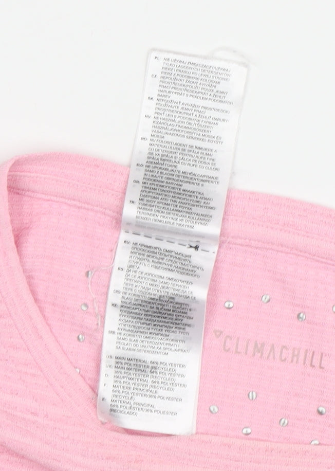 Womens UK Size 12 adidas Pink T-Shirt