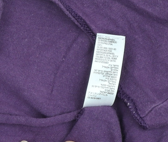 Womens UK Size S American Apparel Purple Basic Tank