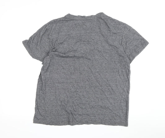 Original Penguin Men's Grey V-Neck T-Shirt M
