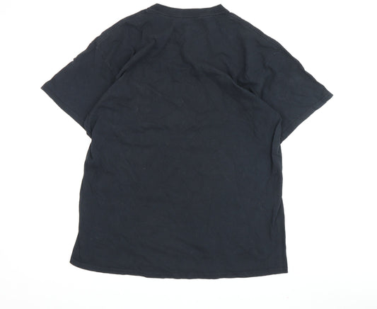 Urban Outfitters Black Cityscape T-Shirt - S, Oversized Fit