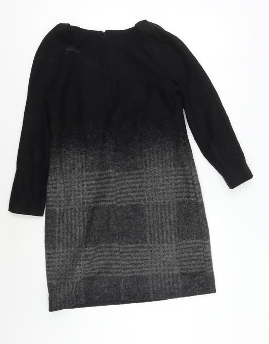 Mango Women's XS Black Grey Sheath Dress
