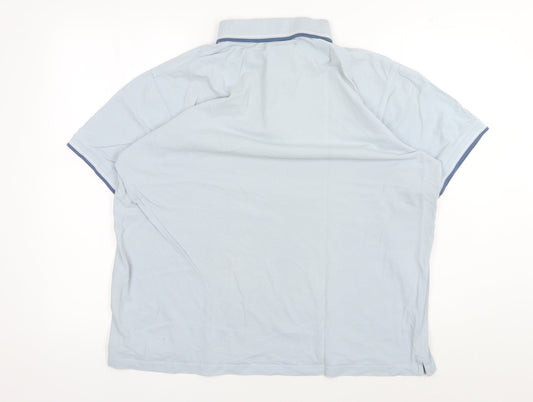 EWM Men's Blue Polo Shirt - L - Short Sleeve Casual