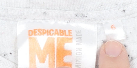 Teens UK Size 6 Despicable Me White T-Shirt
