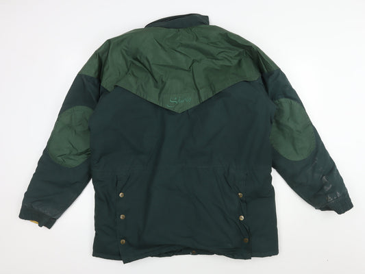 Mens UK Size S Shires Green Parka Coat