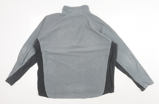 Mens UK Size XL Trespass Grey 1/4 Zip Sweatshirt