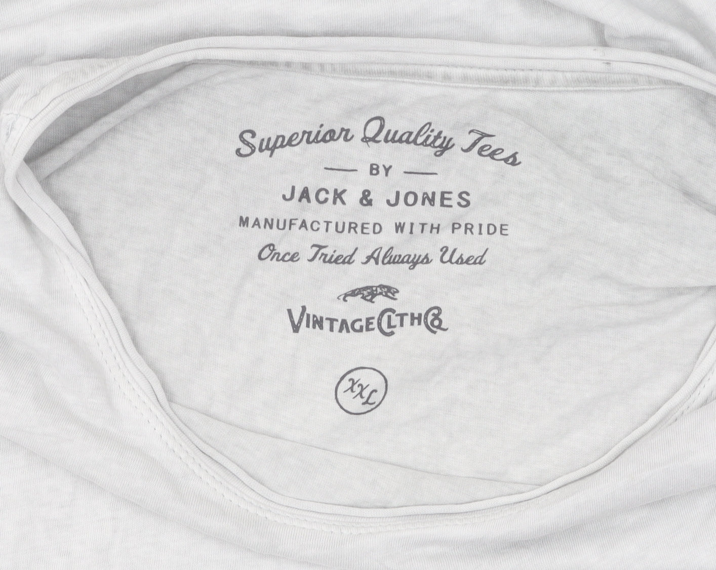 Jack & Jones Men's Grey XXL Crew Neck T-Shirt